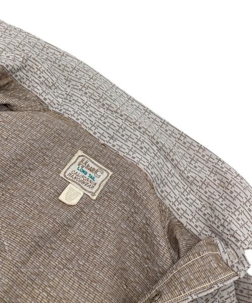 H BAR C（エイチバーシー）H BAR C (エイチバーシー) 【古着】70's 総柄シャツ　半袖シャツ　70年代 ベージュ サイズ:実寸参照の古着・服飾アイテム