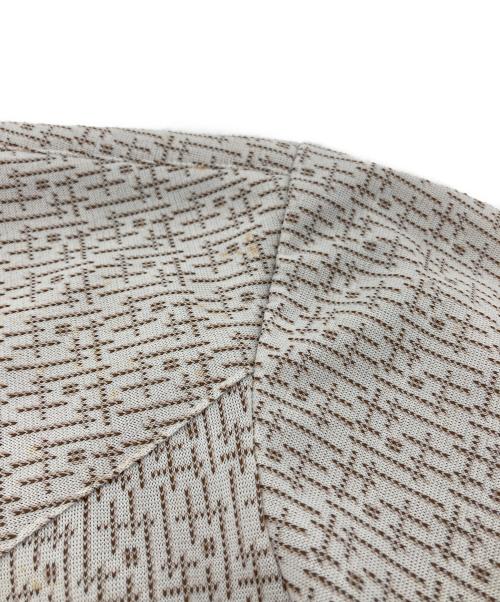 H BAR C（エイチバーシー）H BAR C (エイチバーシー) 【古着】70's 総柄シャツ　半袖シャツ　70年代 ベージュ サイズ:実寸参照の古着・服飾アイテム