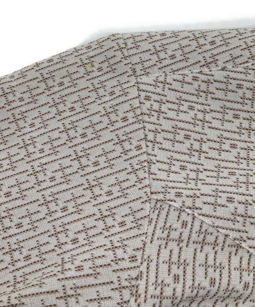 H BAR C（エイチバーシー）H BAR C (エイチバーシー) 【古着】70's 総柄シャツ　半袖シャツ　70年代 ベージュ サイズ:実寸参照の古着・服飾アイテム