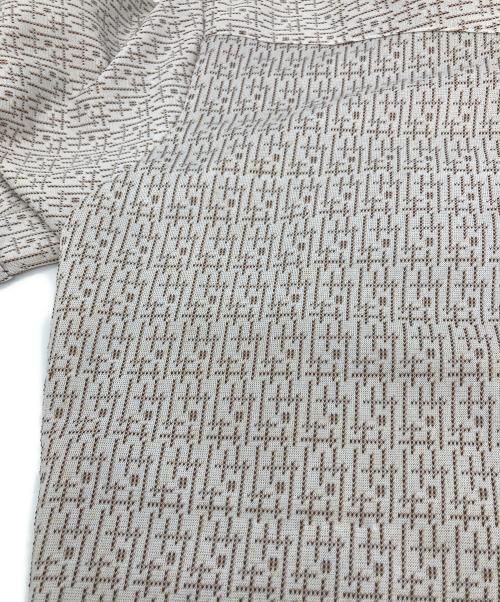 H BAR C（エイチバーシー）H BAR C (エイチバーシー) 【古着】70's 総柄シャツ　半袖シャツ　70年代 ベージュ サイズ:実寸参照の古着・服飾アイテム