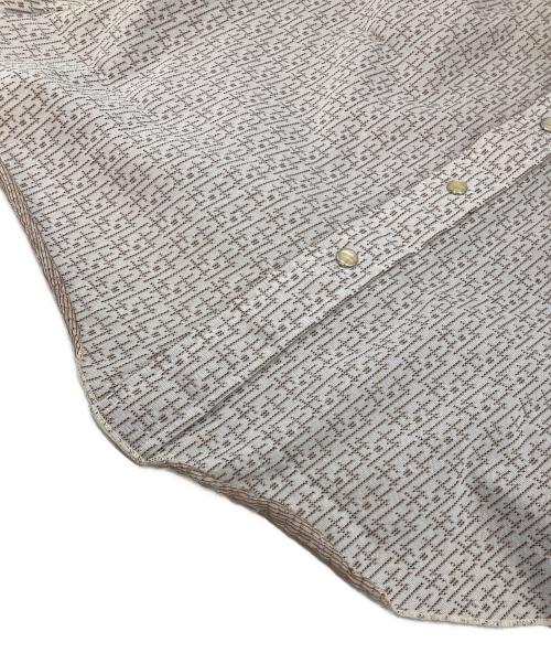 H BAR C（エイチバーシー）H BAR C (エイチバーシー) 【古着】70's 総柄シャツ　半袖シャツ　70年代 ベージュ サイズ:実寸参照の古着・服飾アイテム