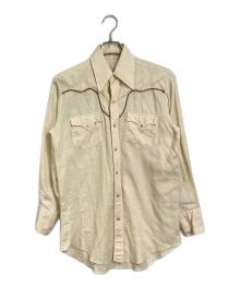 ヴィンテージシャツ（ヴィンテージシャツ）の古着「【古着】　70'sウエスタンシャツ　70年代」｜ベージュ