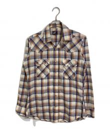 LEVI'S（リーバイス）の古着「【古着】70's チェックシャツ　長袖シャツ　70年代」｜オレンジ×ネイビー