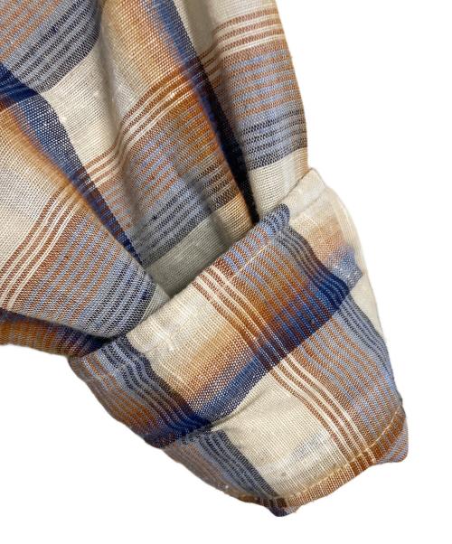 LEVI'S（リーバイス）LEVI'S (リーバイス) 【古着】70's チェックシャツ　長袖シャツ　70年代 オレンジ×ネイビー サイズ:Mの古着・服飾アイテム