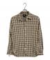 RRL（ダブルアールエル）の古着「コットンチェックシャツ　長袖シャツ」｜ベージュ