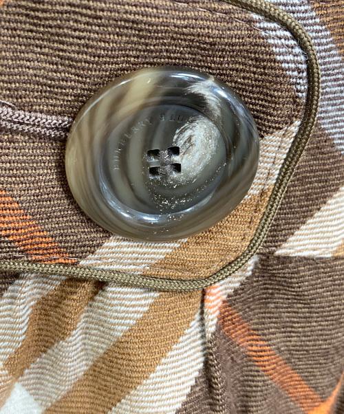 BURBERRY BLUE LABEL（バーバリー ブルー レーベル）BURBERRY BLUE LABEL (バーバリー ブルー レーベル) ノースリーブワンピース　チェック　日本製 ブラウン サイズ:38の古着・服飾アイテム