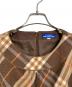 BURBERRY BLUE LABEL (バーバリー ブルー レーベル) ノースリーブワンピース　チェック　日本製 ブラウン サイズ:38：5000円