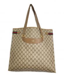 GUCCI（グッチ）の古着「GG トートバッグ　OLD GUCCI」｜ベージュ