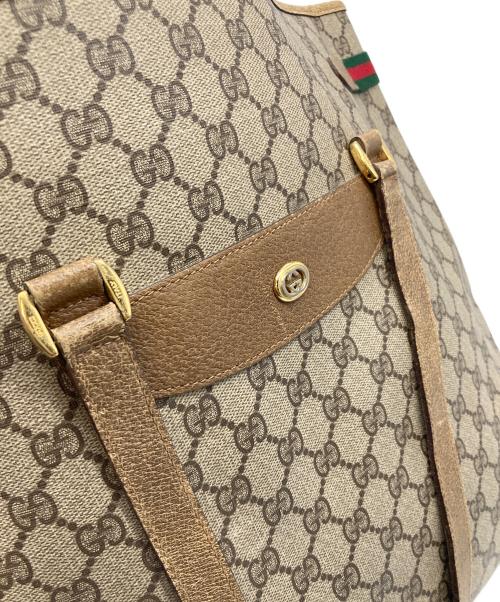 GUCCI（グッチ）GUCCI (グッチ) GG トートバッグ　OLD GUCCI ベージュ サイズ:実寸参照の古着・服飾アイテム