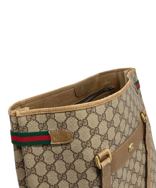 GUCCI（グッチ）GUCCI (グッチ) GG トートバッグ　OLD GUCCI ベージュ サイズ:実寸参照の古着・服飾アイテム