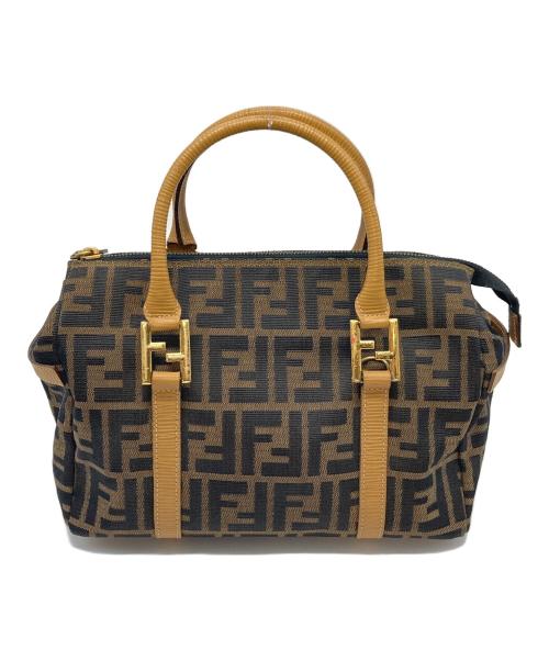 FENDI（フェンディ）FENDI (フェンディ) ズッカ柄 ミニボストンバッグ　OLD FENDI ブラウン サイズ:実寸参照の古着・服飾アイテム