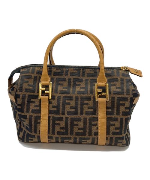 FENDI（フェンディ）FENDI (フェンディ) ズッカ柄 ミニボストンバッグ　OLD FENDI ブラウン サイズ:実寸参照の古着・服飾アイテム