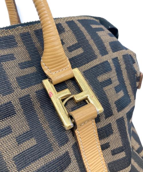 FENDI（フェンディ）FENDI (フェンディ) ズッカ柄 ミニボストンバッグ　OLD FENDI ブラウン サイズ:実寸参照の古着・服飾アイテム