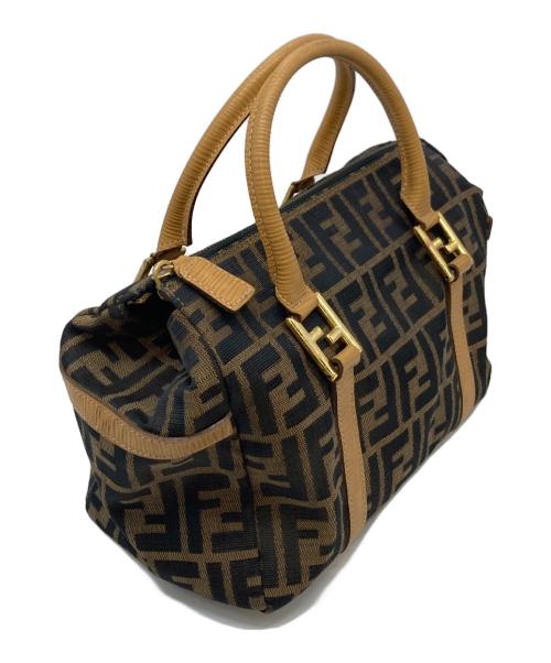 FENDI（フェンディ）FENDI (フェンディ) ズッカ柄 ミニボストンバッグ　OLD FENDI ブラウン サイズ:実寸参照の古着・服飾アイテム