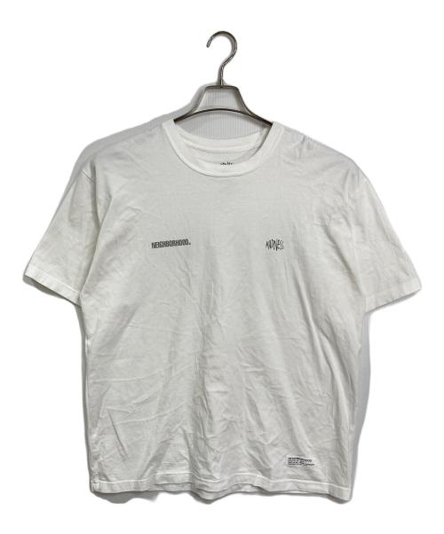 MADNESS（マッドネス）madness (マッドネス) NEIGHBORHOOD (ネイバーフッド) 24aw  製品染め クルーネック Tシャツ ホワイト サイズ:Lの古着・服飾アイテム