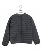 THE NORTH FACEザ ノース フェイス）の古着「ゼファーシェルカーディガン　収納袋付き　ダウンジャケット　ライトダウン」｜グレー