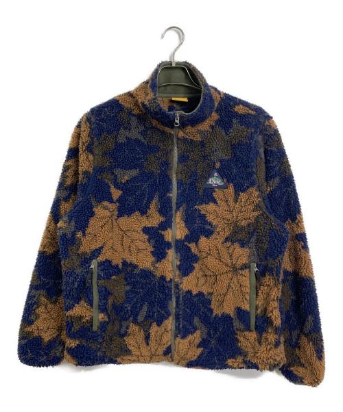 Dime（ダイム）Dime (ダイム) Sherpa Canadian Zip Fleece  ボアジャケット ネイビー×ブラウン サイズ:Bの古着・服飾アイテム