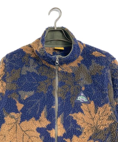 Dime（ダイム）Dime (ダイム) Sherpa Canadian Zip Fleece  ボアジャケット ネイビー×ブラウン サイズ:Bの古着・服飾アイテム