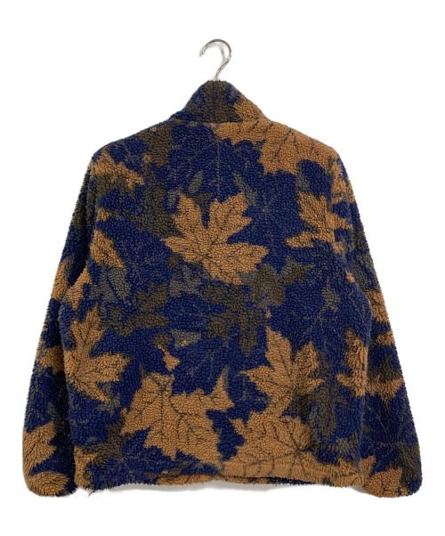 Dime（ダイム）Dime (ダイム) Sherpa Canadian Zip Fleece  ボアジャケット ネイビー×ブラウン サイズ:Bの古着・服飾アイテム