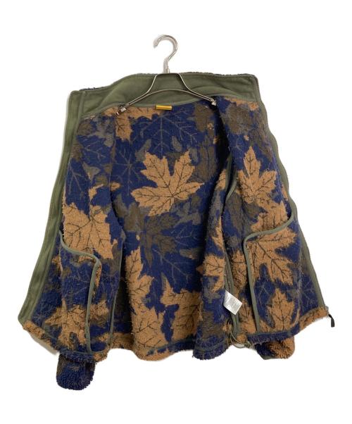 Dime（ダイム）Dime (ダイム) Sherpa Canadian Zip Fleece  ボアジャケット ネイビー×ブラウン サイズ:Bの古着・服飾アイテム