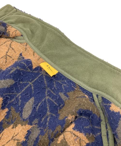 Dime（ダイム）Dime (ダイム) Sherpa Canadian Zip Fleece  ボアジャケット ネイビー×ブラウン サイズ:Bの古着・服飾アイテム