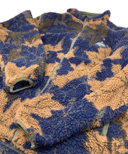 Dime（ダイム）Dime (ダイム) Sherpa Canadian Zip Fleece  ボアジャケット ネイビー×ブラウン サイズ:Bの古着・服飾アイテム