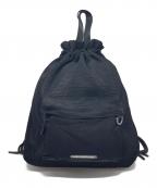 Matin Kimマーティン・キム）の古着「メッシュナップサック　メッシュリュック」｜ブラック