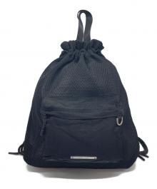 Matin Kim（マーティン・キム）の古着「メッシュナップサック　メッシュリュック」｜ブラック