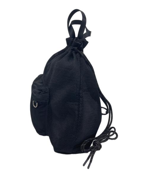 Matin Kim（マーティン・キム）matin kim (マーティン・キム) メッシュナップサック　メッシュリュック ブラック サイズ:実寸参照の古着・服飾アイテム