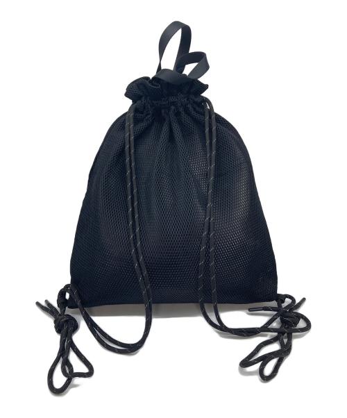 Matin Kim（マーティン・キム）matin kim (マーティン・キム) メッシュナップサック　メッシュリュック ブラック サイズ:実寸参照の古着・服飾アイテム