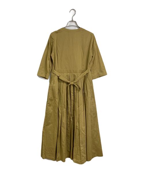 'S Max Mara（エスマックスマーラ）'S Max Mara (エスマックスマーラ) ビジューワッペン付きブラウスワンピース ベージュ サイズ:36 未使用品の古着・服飾アイテム