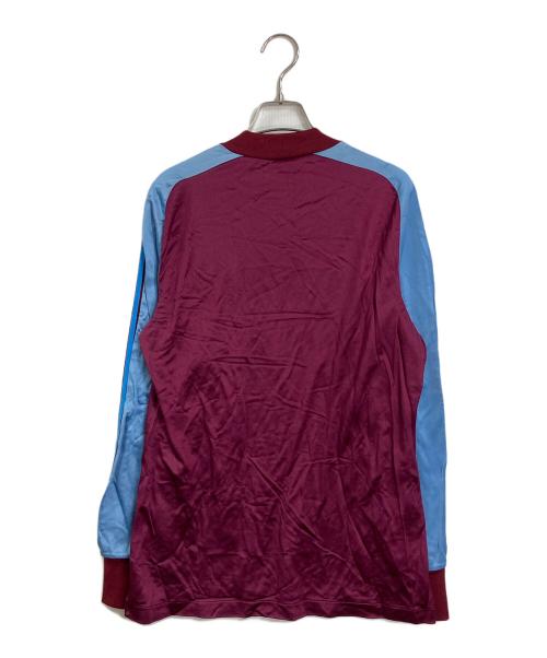 adidas（アディダス）adidas (アディダス) 【古着】West Ham United Football Club ゲームシャツ　70年代　80年代　70'ｓ‐80'ｓ ボルドー×ブルー サイズ:実寸参照の古着・服飾アイテム