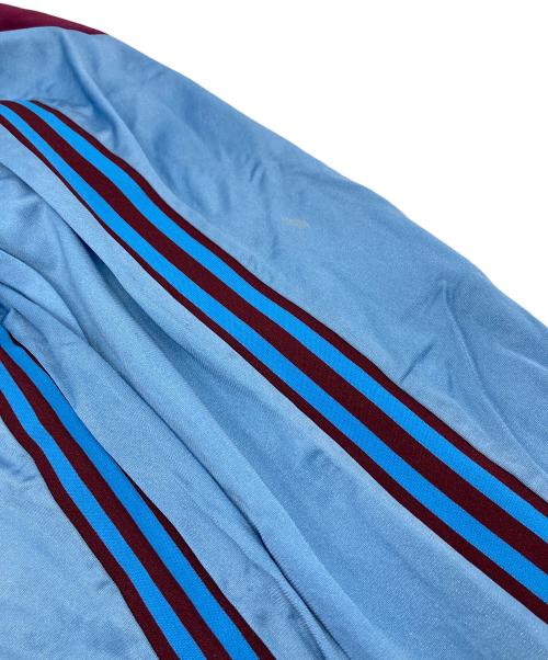 adidas（アディダス）adidas (アディダス) 【古着】West Ham United Football Club ゲームシャツ　70年代　80年代　70'ｓ‐80'ｓ ボルドー×ブルー サイズ:実寸参照の古着・服飾アイテム