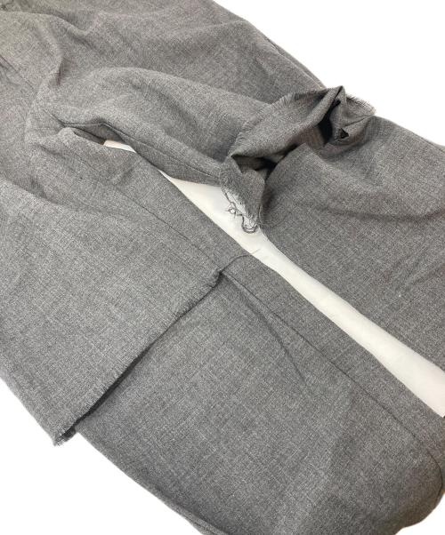 UNDERCOVER（アンダーカバー）UNDERCOVER (アンダーカバー) 18SSヒザ破れウールスラックス グレー サイズ:1の古着・服飾アイテム