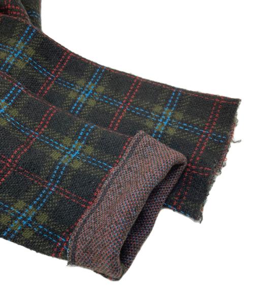 UNDERCOVER（アンダーカバー）UNDERCOVER (アンダーカバー) チェックVネックニット　18SS グリーン サイズ:3の古着・服飾アイテム