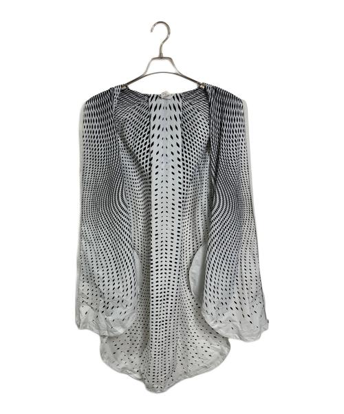 odlo（オドロ）odlo (オドロ) 軽量 ナイロンコート odlo zaha hadid ホワイト×ブラック サイズ:Sの古着・服飾アイテム