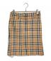 BURBERRY LONDON（バーバリーロンドン）の古着「ノバチェックミニスカート」｜ベージュ