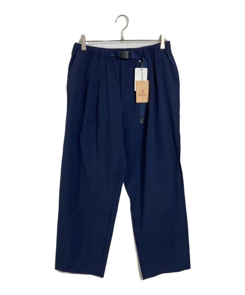 GRAMICCI（グラミチ）GRAMICCI (グラミチ) B-SHOP (ビショップ) 2タックワイドテーパードパンツ ネイビー サイズ:L 未使用品の古着・服飾アイテム
