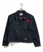 Dickies×長谷川 慎ディッキーズ×）の古着「ジョーカー ワーク ジャケット　アウター　ライトアウター」｜ブラック