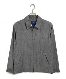 BROOKS BROTHERS（ブルックスブラザーズ）の古着「コットンGFロゴ ジップアップ ショートジャケット」｜グレー