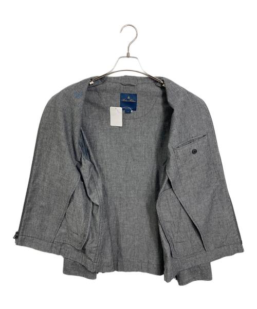 BROOKS BROTHERS（ブルックスブラザーズ）BROOKS BROTHERS (ブルックスブラザーズ) コットンGFロゴ ジップアップ ショートジャケット グレー サイズ:M 未使用品の古着・服飾アイテム