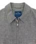 中古・古着 BROOKS BROTHERS (ブルックスブラザーズ) コットンGFロゴ ジップアップ ショートジャケット グレー サイズ:M 未使用品：20000円