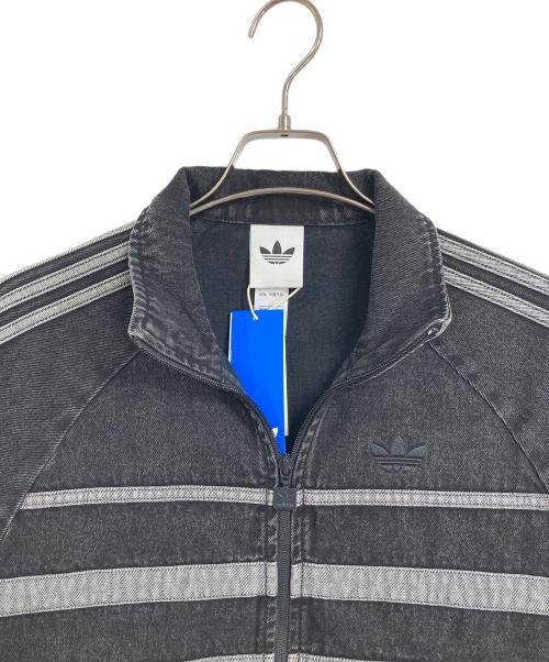 adidas Originals（アディダスオリジナル）adidas originals (アディダスオリジナル) アディカラー ファースト ブラックデニム トラックトップ　アウター　ライトアウター ブラック サイズ:M 未使用品の古着・服飾アイテム