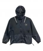 adidas×STELLA McCARTNEYアディダス×ステラマッカートニー）の古着「切替パーカー　ジップジャケット」｜ブラック