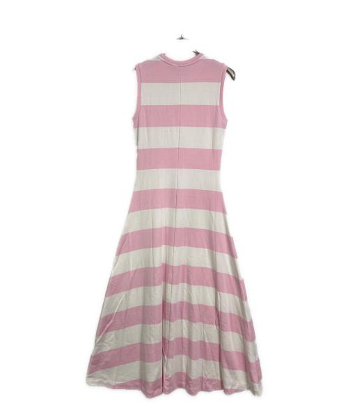 POLO RALPH LAUREN（ポロ・ラルフローレン）POLO RALPH LAUREN (ポロ・ラルフローレン) ノースリーブボーダーワンピース　ロングワンピース　マキシワンピース ピンク サイズ:S 未使用品の古着・服飾アイテム