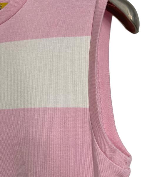 POLO RALPH LAUREN（ポロ・ラルフローレン）POLO RALPH LAUREN (ポロ・ラルフローレン) ノースリーブボーダーワンピース　ロングワンピース　マキシワンピース ピンク サイズ:S 未使用品の古着・服飾アイテム