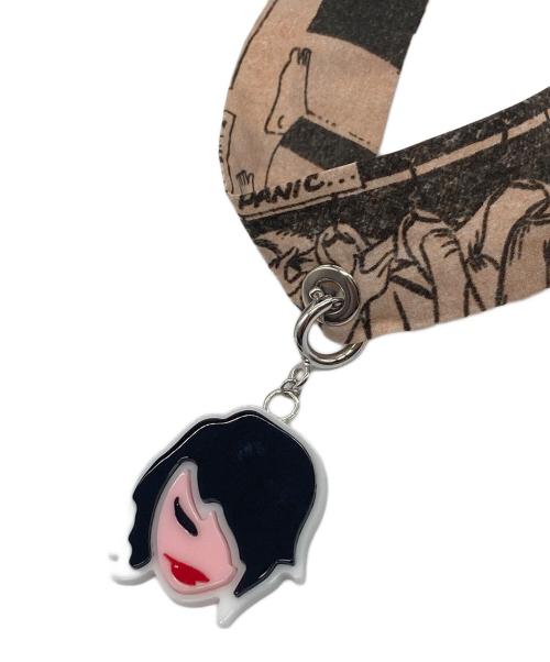 PRADA（プラダ）PRADA (プラダ) 18ss コミック柄ツイリースカーフ ベージュ サイズ:実寸参照の古着・服飾アイテム