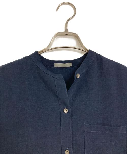 theory luxe（セオリーリュクス）theory luxe (セオリーリュクス) シャツワンピース　ロングワンピース　マキシワンピース　日本製 ネイビー サイズ:38の古着・服飾アイテム