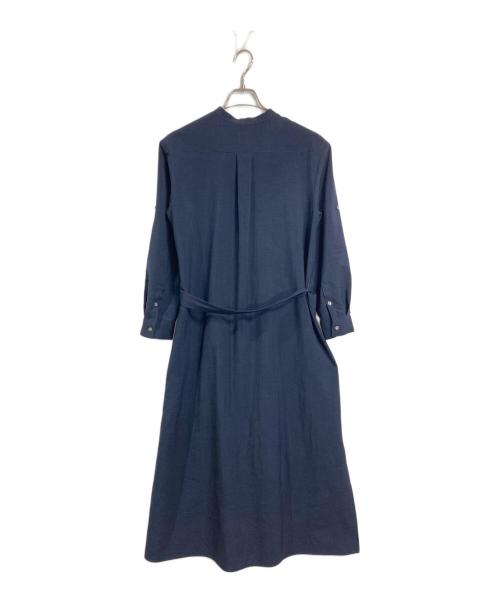 theory luxe（セオリーリュクス）theory luxe (セオリーリュクス) シャツワンピース　ロングワンピース　マキシワンピース　日本製 ネイビー サイズ:38の古着・服飾アイテム