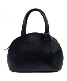 TIDE WAY（タイドウェイ）の古着「OIL SHRINK BOSTON ハンドバッグ　レザーバッグ」｜ブラック